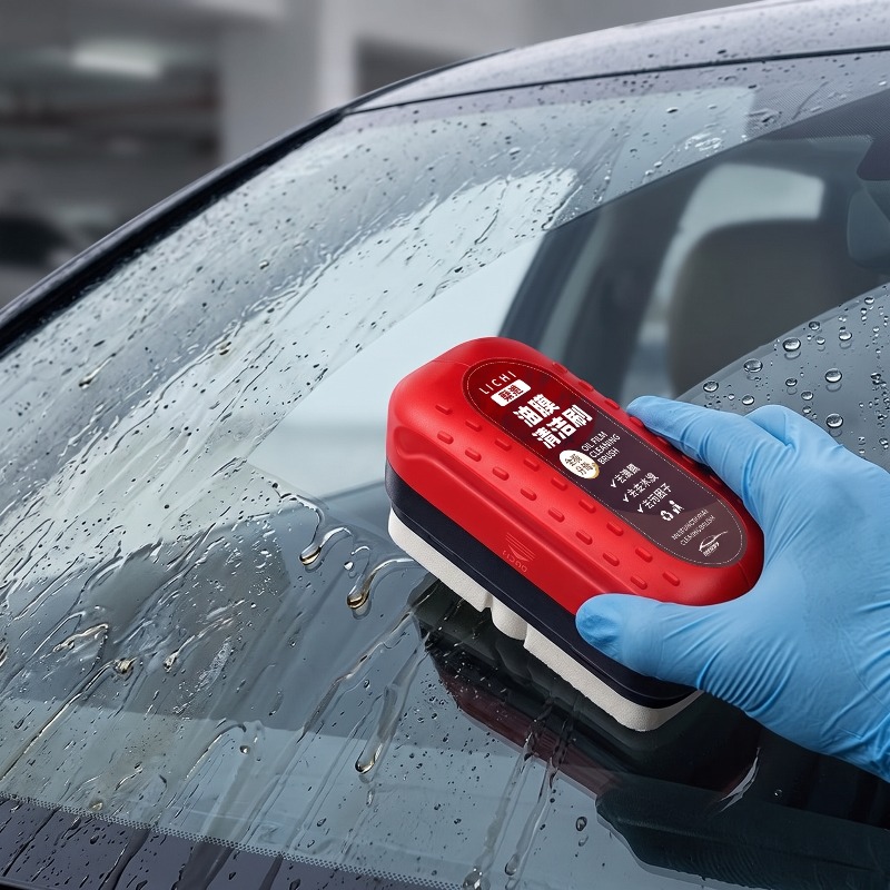 Power Tools Red - Rode autoglas oliefilmreiniger borstel Krachtig gereedschap