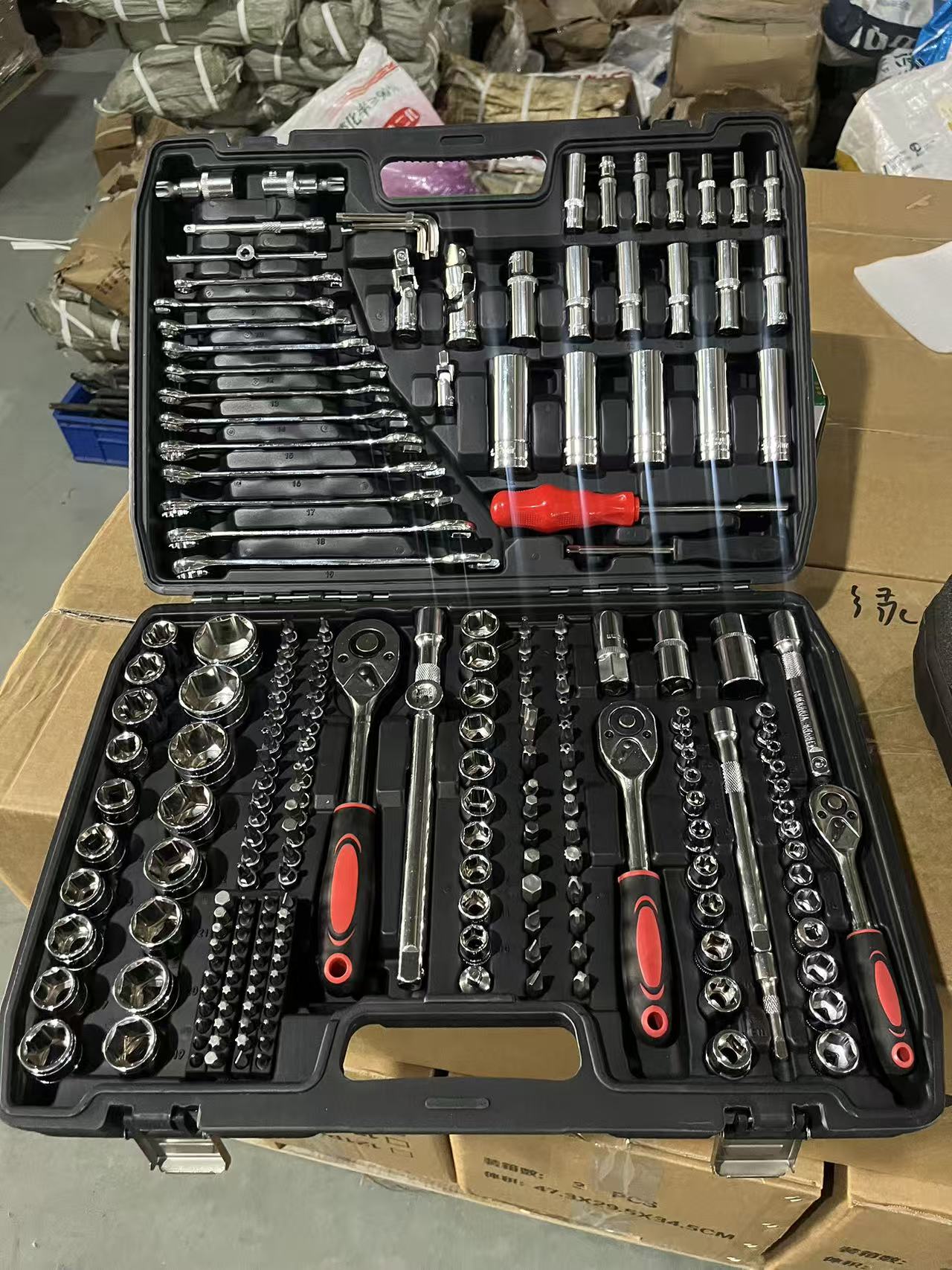 Power Tools Hand Tools - 216-delige doe-het-zelf autoreparatie gereedschapsset met handmatige