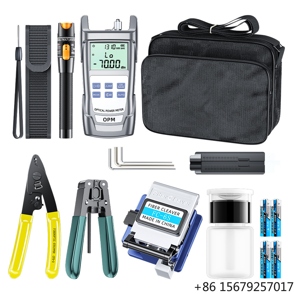 Power Tools Red - Glasvezel koudlas-kit gereedschapsset koffer fusielasapparaat gereedschapskist