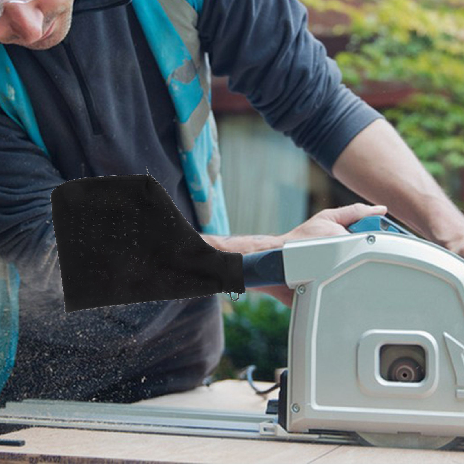 Bag Power Tools - Zwarte stofopvangzak, universeel geschikt voor tafelzagen,