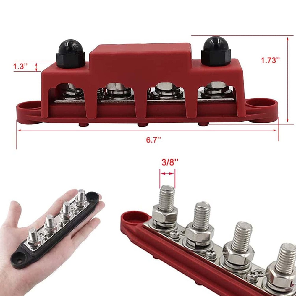 Zwart Rood 12V 250A Busbar Stu - Power Tools Red recensie en prijs
