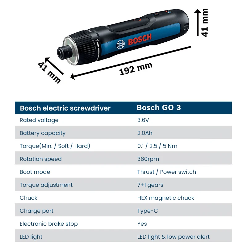 BOSCH Go 3 elektrische schroev - Power Tools Hand Tools recensie en prijs