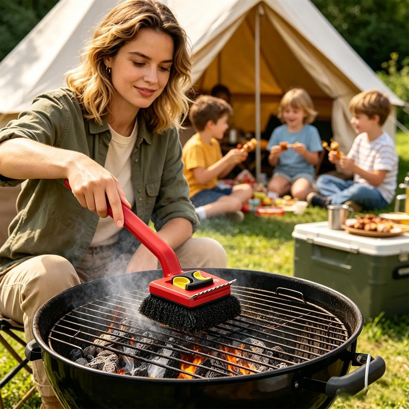 Elektrische grillborstel met l - Power Tools Red recensie en prijs