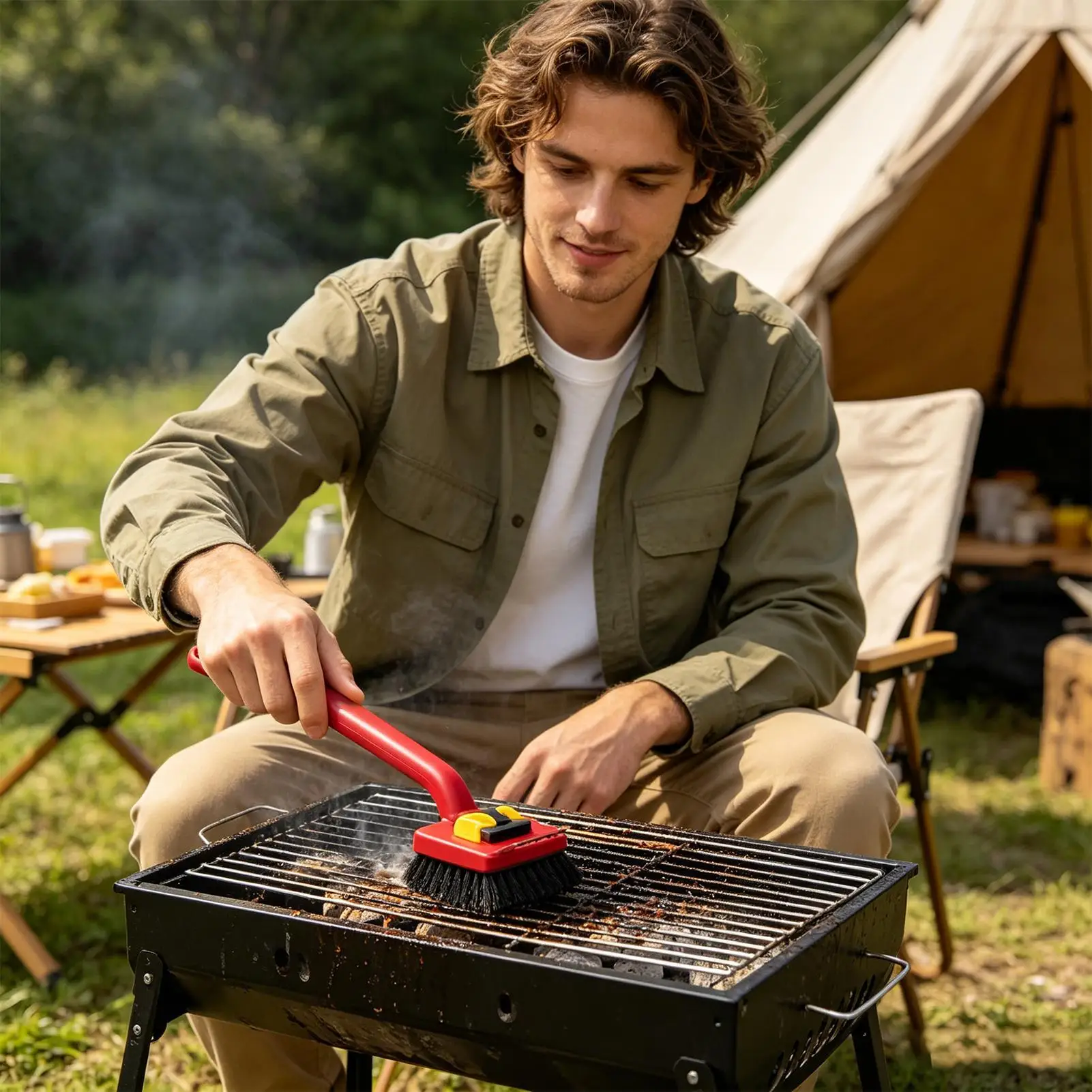 Elektrische grillborstel met l - Power Tools Red recensie en prijs
